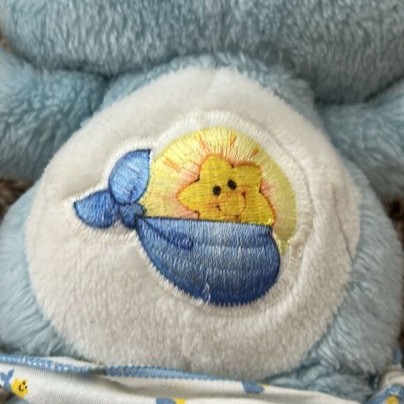 Vintage 1983 Care Bears Blue Baby Star Kenner 80s Stuffed Animal - Picture 7 of 7